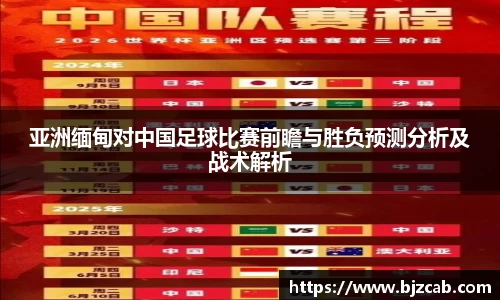 亚洲缅甸对中国足球比赛前瞻与胜负预测分析及战术解析
